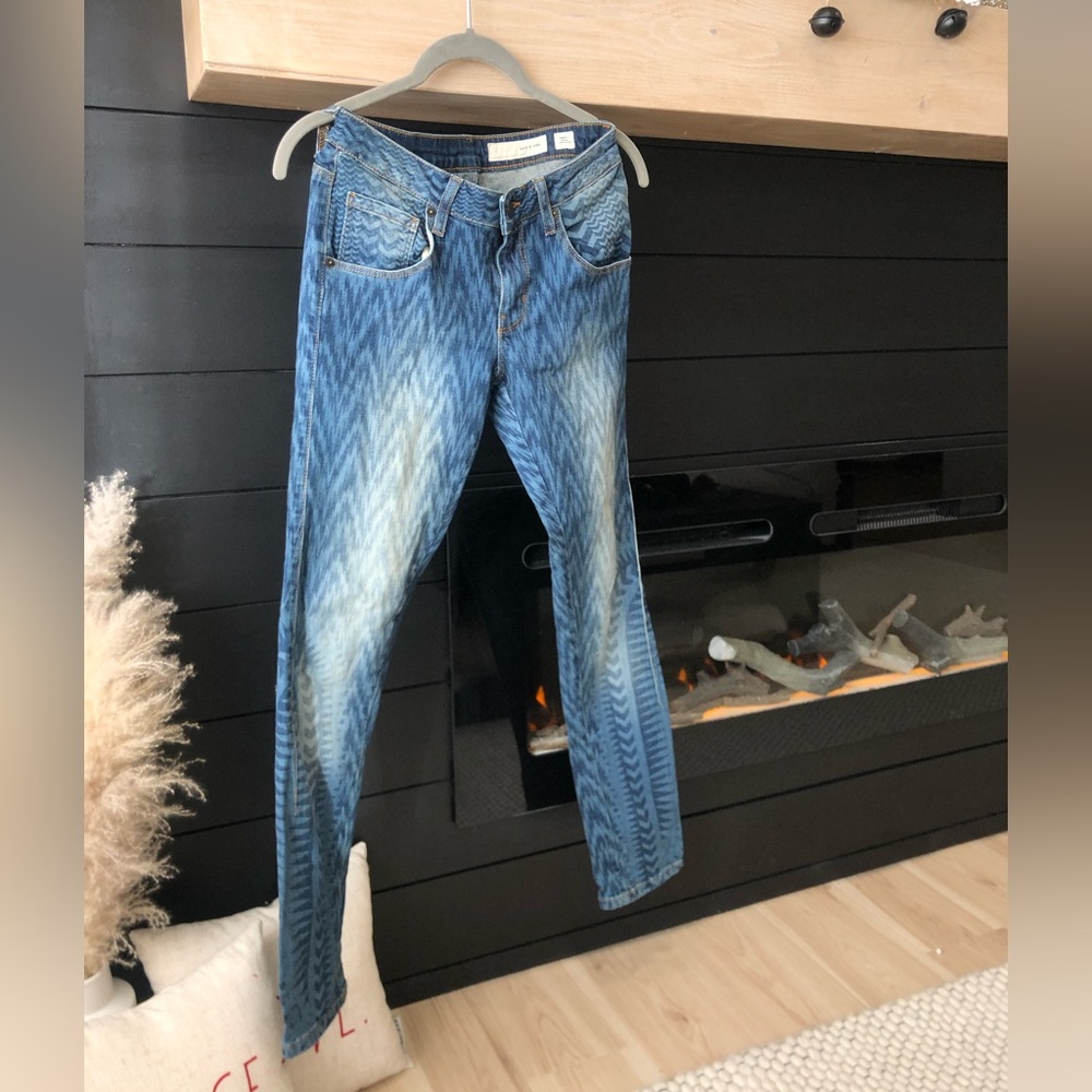 Anthropologie printed jeans